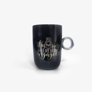 Onebttl Engagement Gifts - DOES THIS RING MAKE ME LOOK ENGAGED, COFFEE MUG!